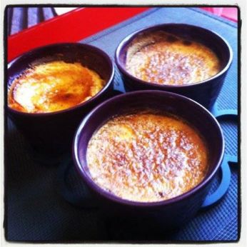 Crèmes brûlées à la vanille 